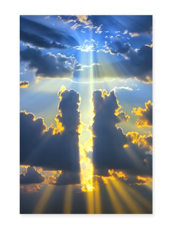 Christliches Kreuz Himmel | Poster 40×60 cm