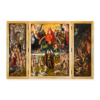 Das Geälde "Das Jüngste Gericht" von Hans Memling. Jesus tront über allem im Himmel während unten auf der Erde gerichtet werden, ob sie in den Himmel oder die Hölle kommen.