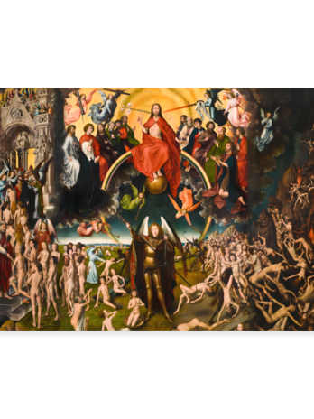 Das Jüngste Gericht von Hans Memling | Zusammenhängendes Poster 90×60 cm